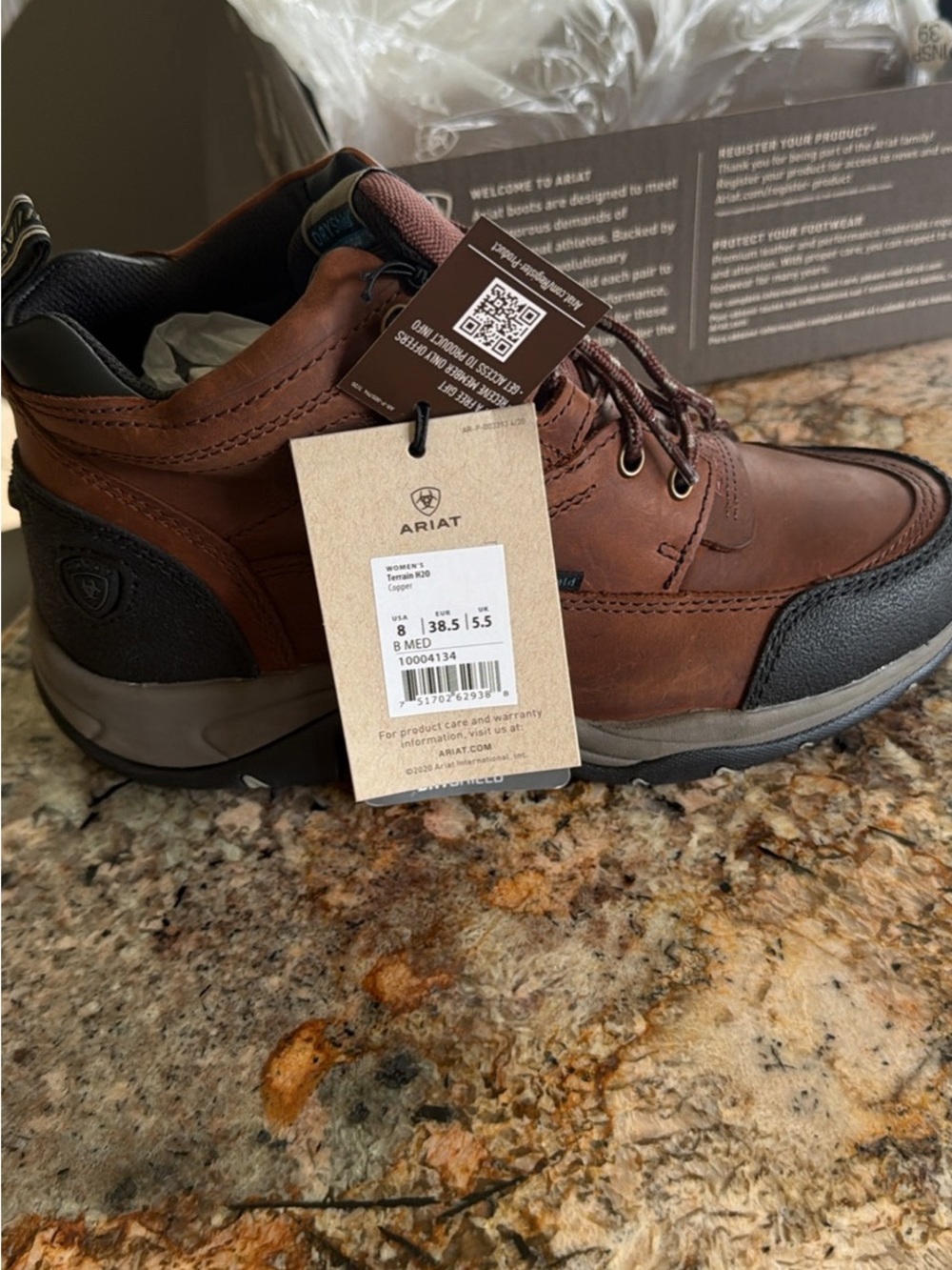 Ariat Brown and Black Lace-Up Women's Hiking Boots